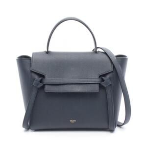 Celine BELT BAG Handbag Leather Navy Blue